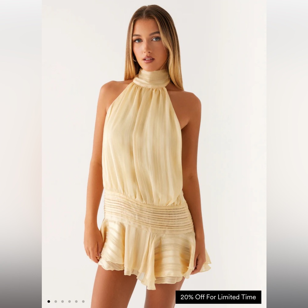 Peppermayo Willow Chiffon Mini Dress